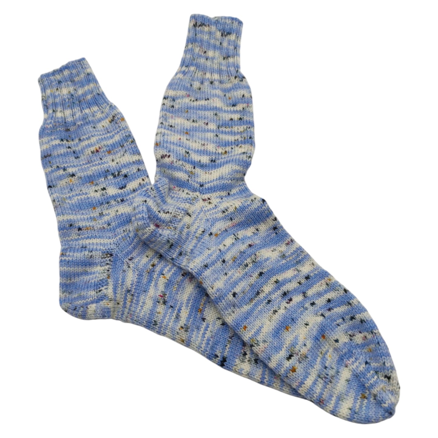 Socken, Größe 42/43, handgestrickt, aus Merino High Twist, Wintertag