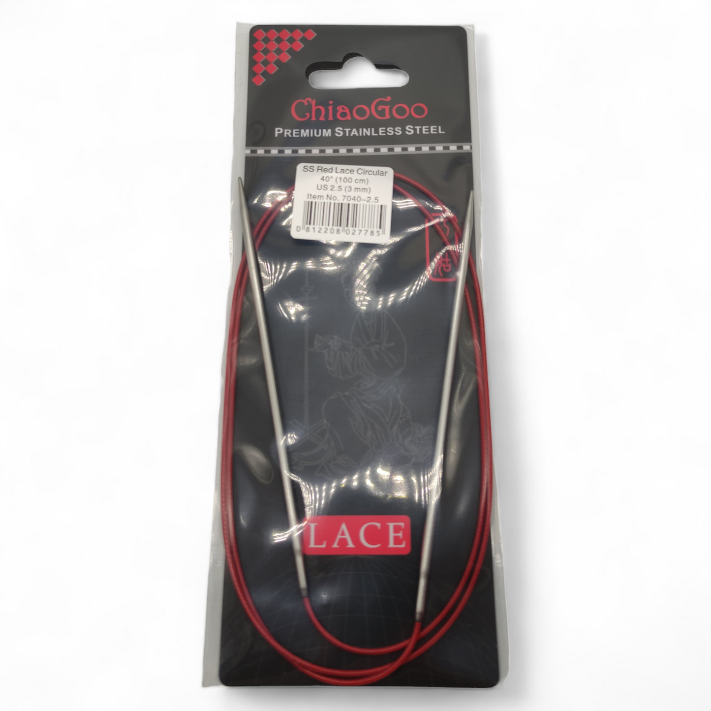 Chiaogoo Red Lace Rundstricknadel 100cm 3,00mm