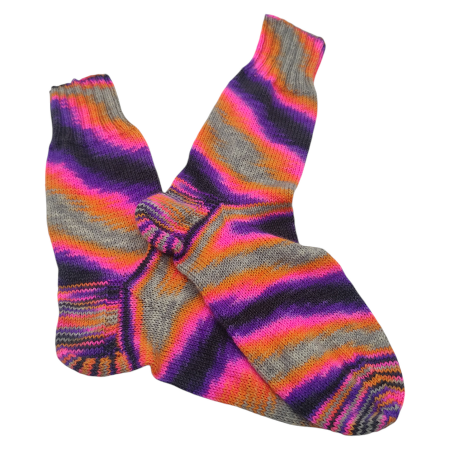 Socken, Größe 40/41, handgestrickt, aus Sockenwolle 4fach, (24048)