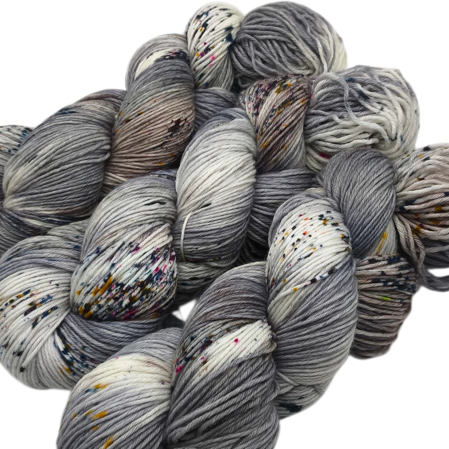 Merinosockenwolle 6fach, 150g Geister