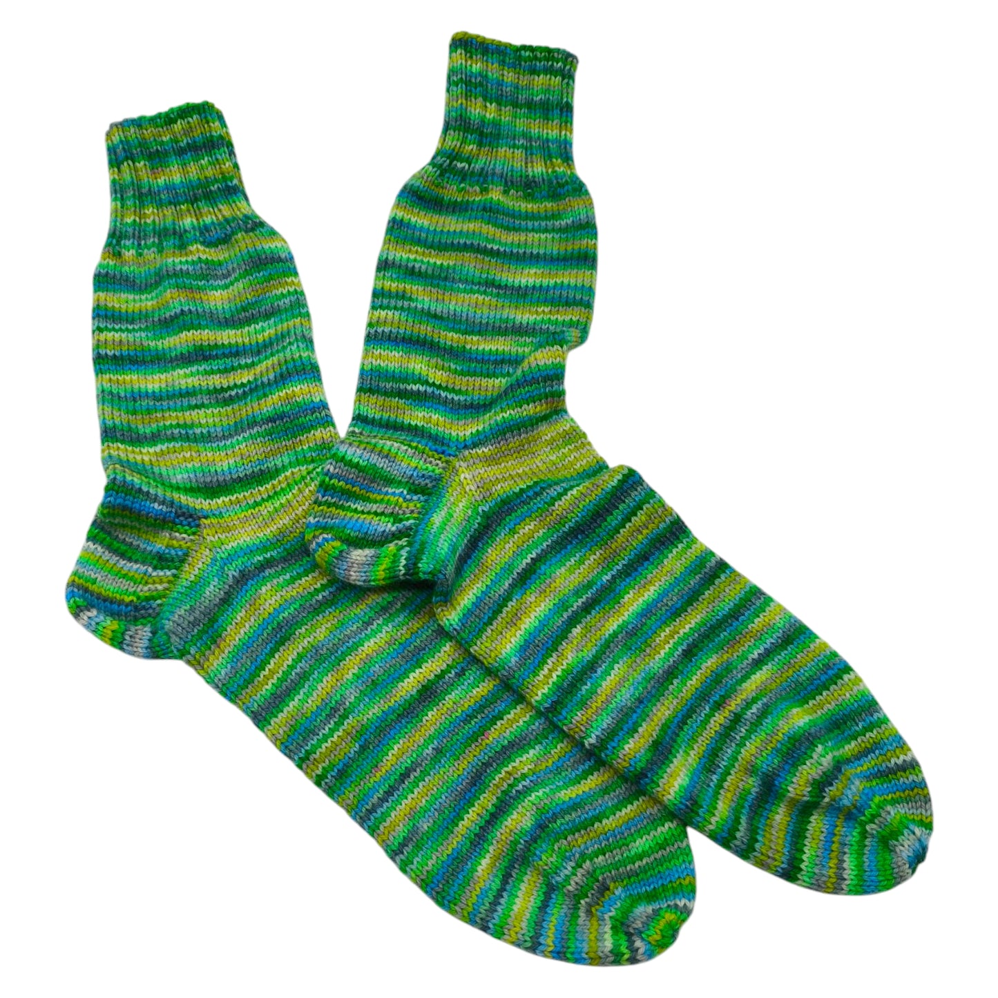 Socken, Größe 42/43, handgestrickt, aus Merino High Twist, Fröschlein