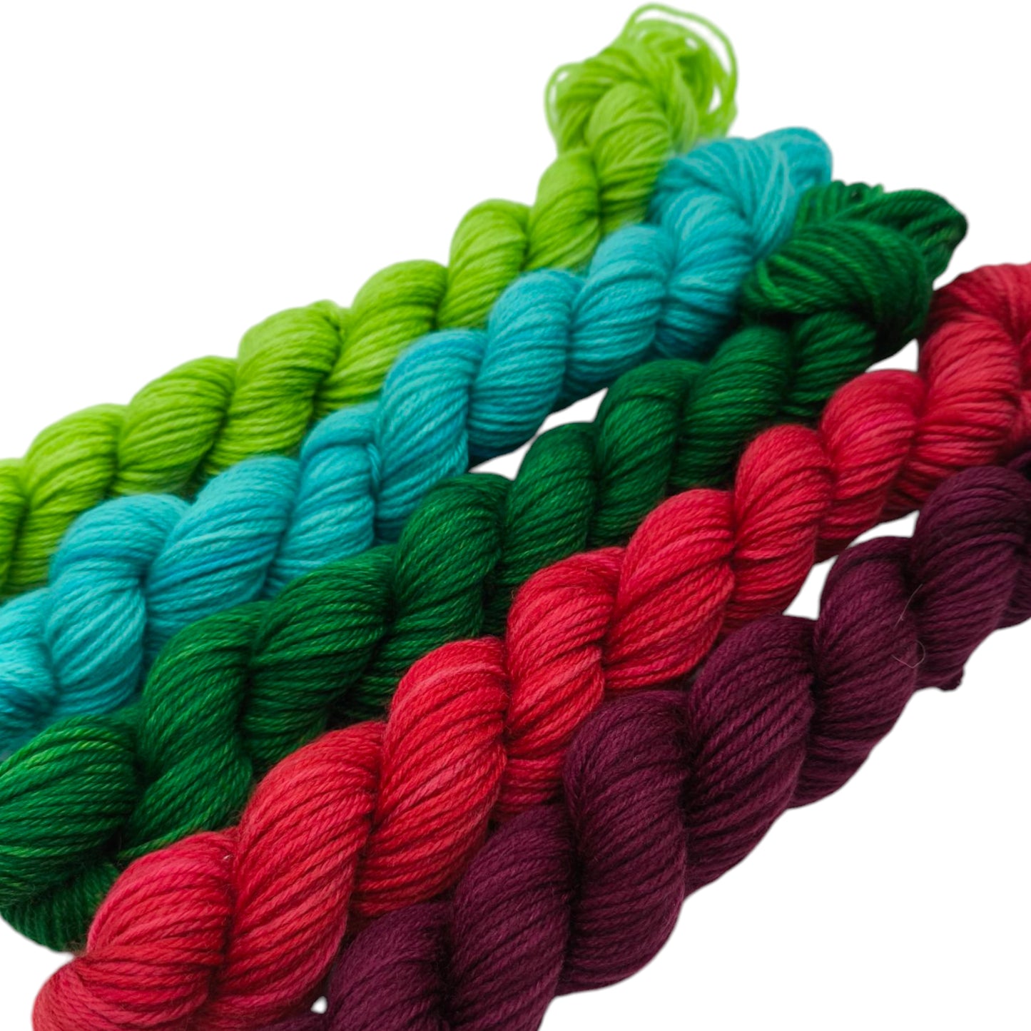 Strickset Merino High Twist Minis 5x20g kräftig Bunt