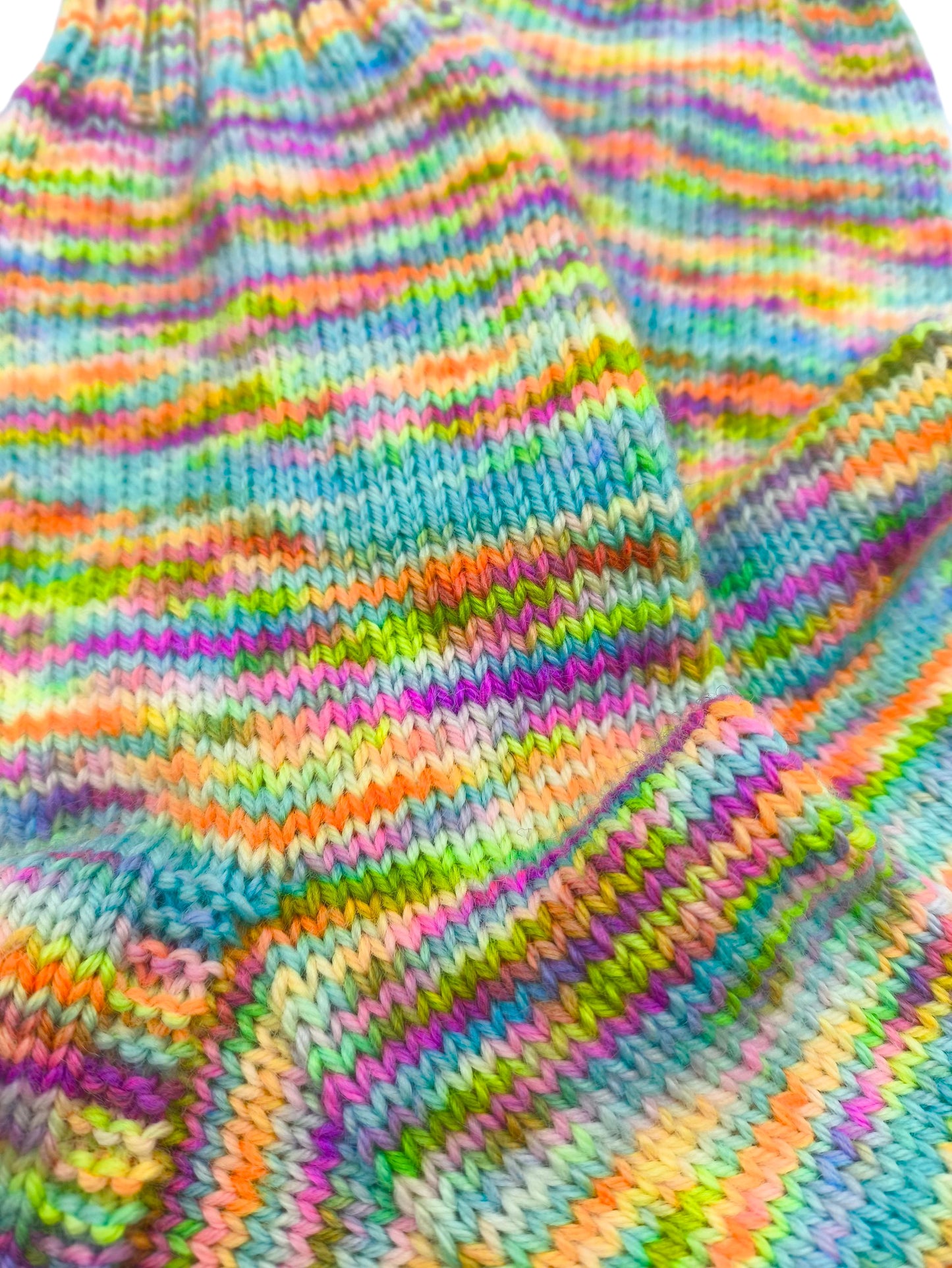 Socken, Größe 40/41, handgestrickt, aus Merino High Twist, Lachnummer