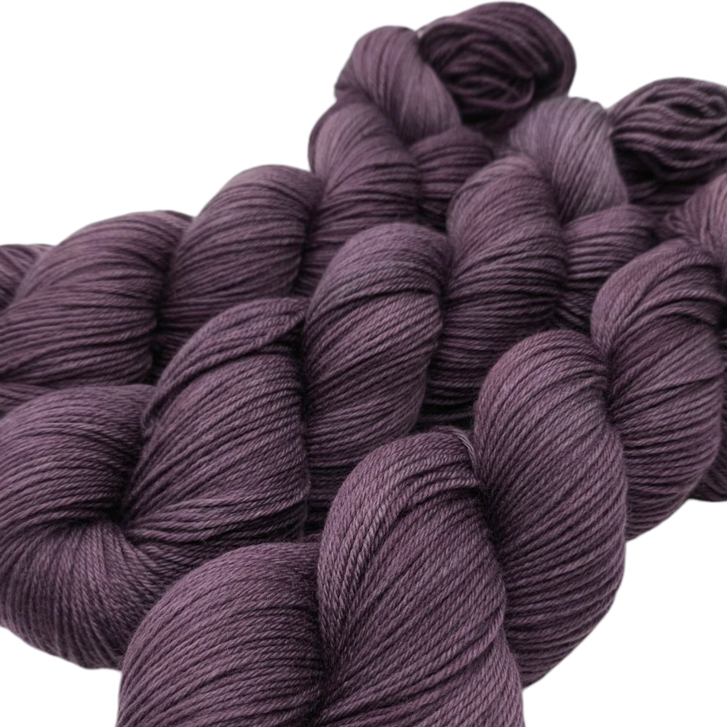 Merino High Twist 4fach semisolid Aubergine 100g
