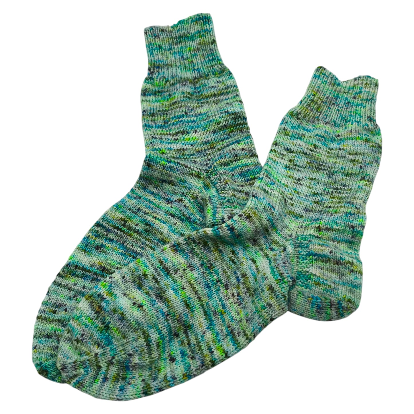 Socken, Größe 44/45, handgestrickt, aus Merino High Twist, Neptun