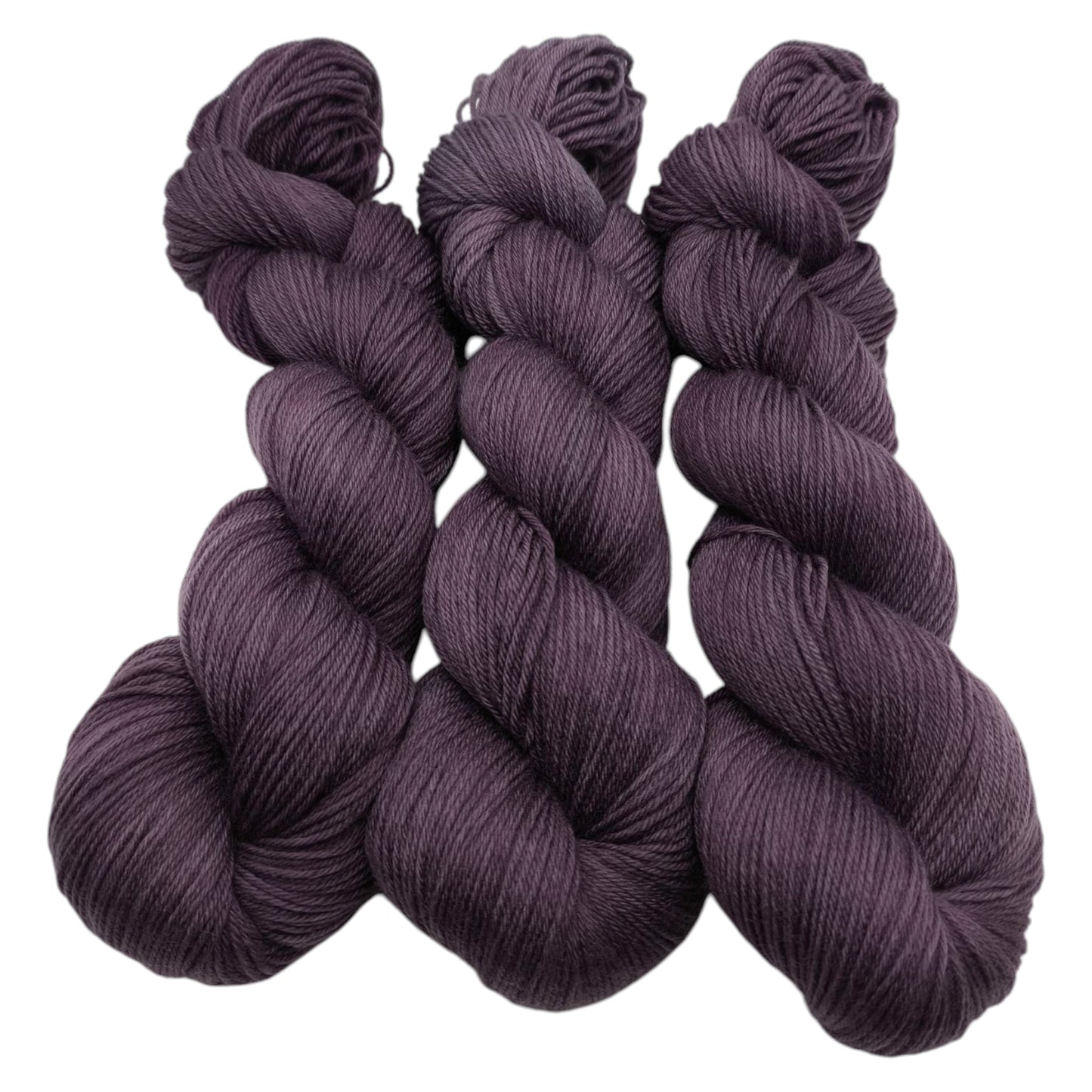 Merino High Twist 4fach semisolid Aubergine 100g