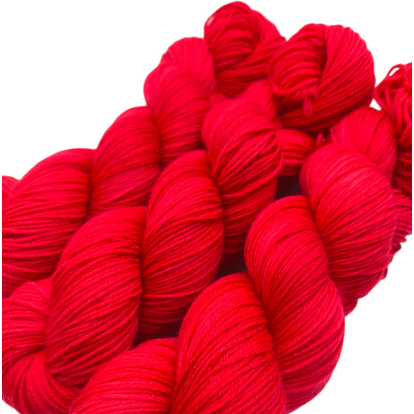 Merino High Twist 4fach Fire Engine Red 100g