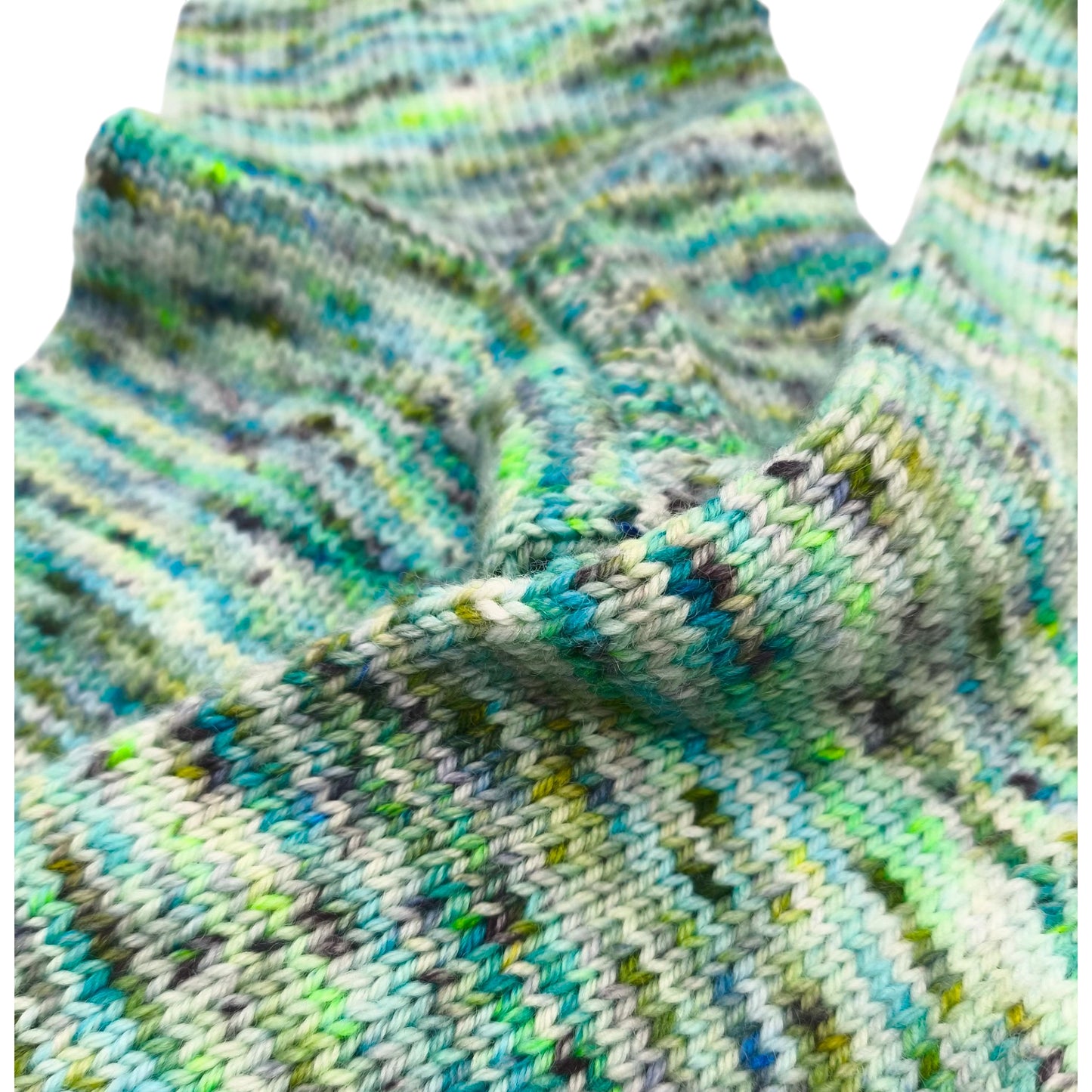 Socken, Größe 44/45, handgestrickt, aus Merino High Twist, Neptun
