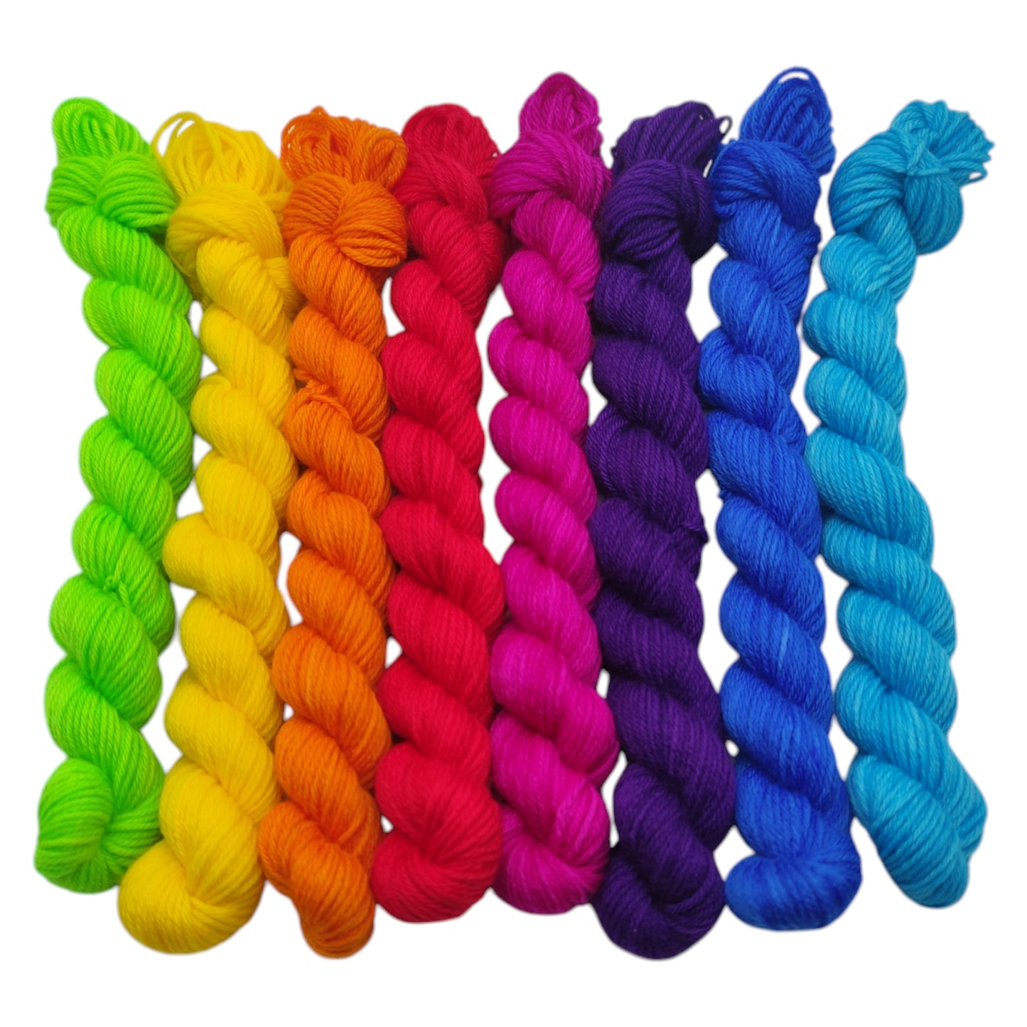 Strickset Merino High Twist Minis 8x20g Set Regenbogen