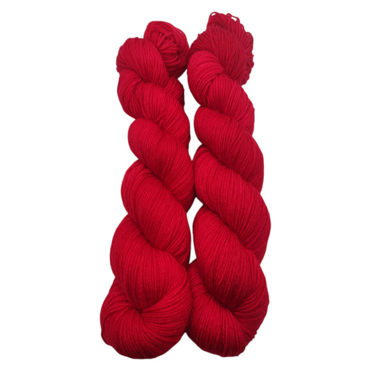 Merino High Twist 4fach 100g semisolid Fire Engine Red J