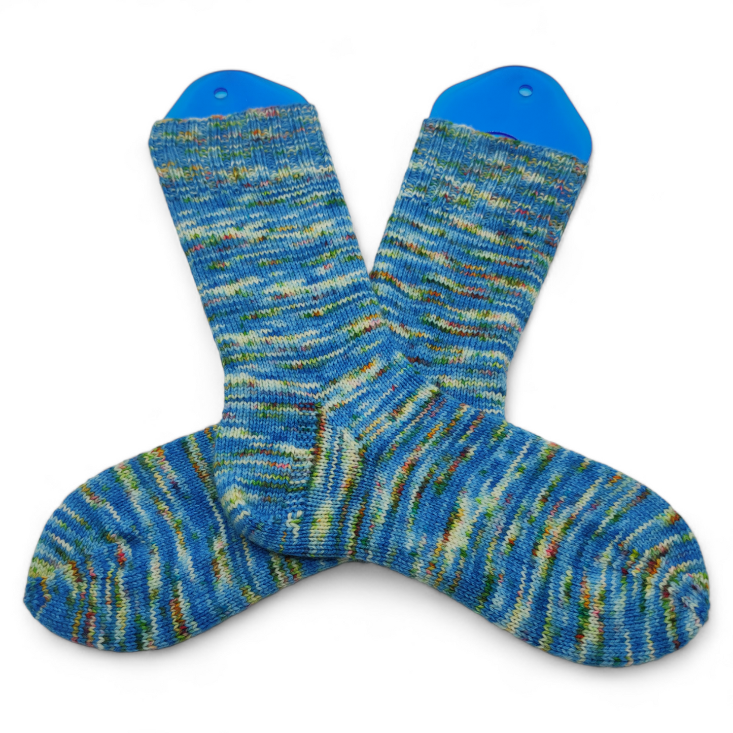 Socken, handgestrickt, aus Merino High Twist, Größe: 40/41 Downtown