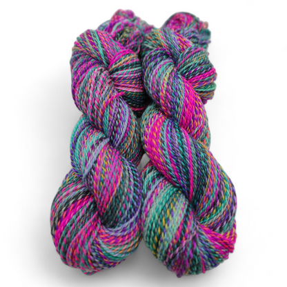 Wolle handgesponnen, Merino/Nylon 204g Marita