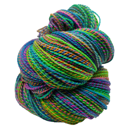 Wolle handgesponnen, Merino/Nylon 201g Merle