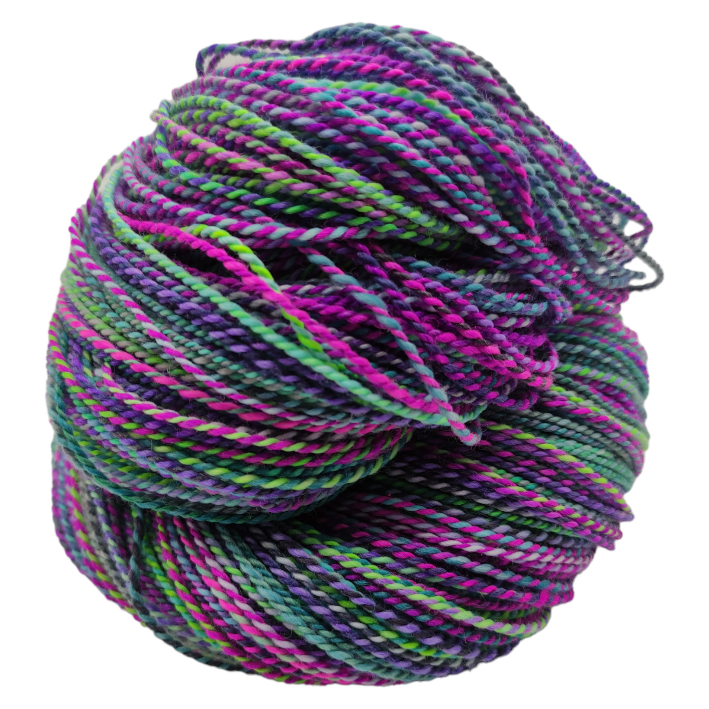 Wolle handgesponnen, Merino/Nylon 195g, Mike