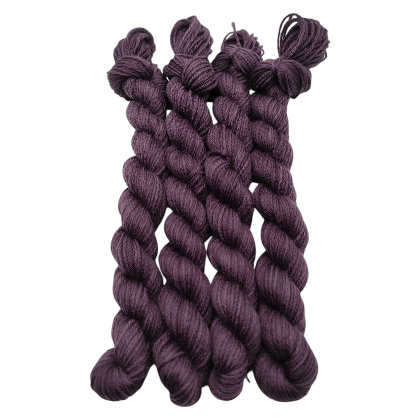 Merino High Twist 4fach 20g semisolid Mini Aubergine