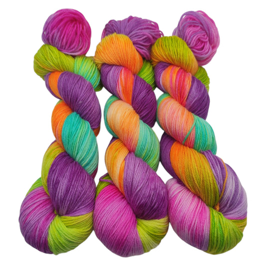 Merino High Twist 4fach 100g Flowerpower