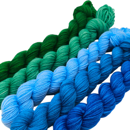 Strickset Merino High Twist Minis 5x20g wildes Wasser