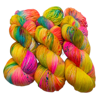 Merinosockenwolle 6fach, 150g Sundowner