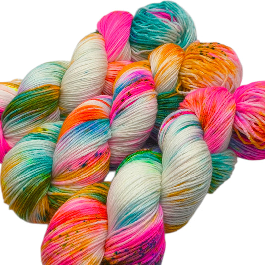 Merinosockenwolle 6fach, 150g Clown