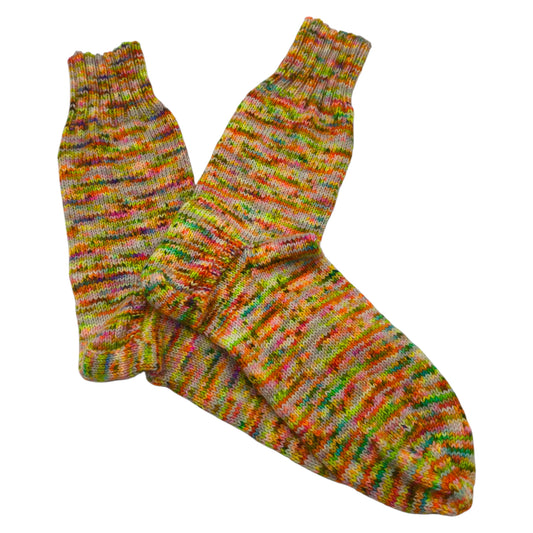 Socken, Größe 40/41, handgestrickt, aus Merino High Twist, Einhornpups