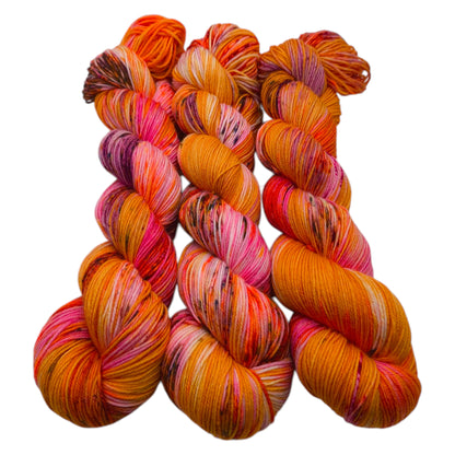 Merino High Twist 4fach 100g Orange Time