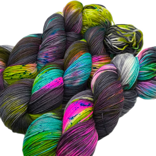Merinosockenwolle 6fach, 150g Halloween