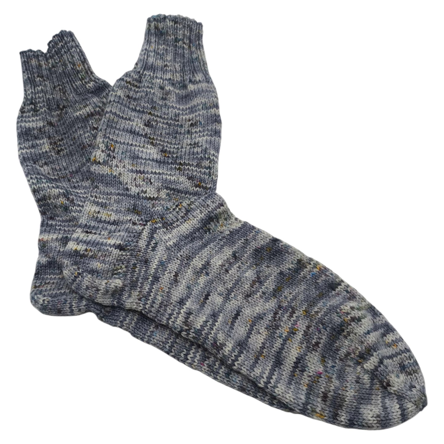 Socken, Größe 42/43, handgestrickt, aus Merino High Twist, Männerbunt