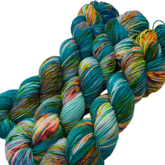 Merino High Twist 4fach 100g Meerjungfrau