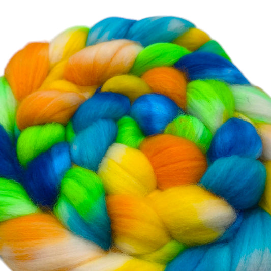 Kammzug Merino Nylon superwash 100g Frühling liegt in der Luft