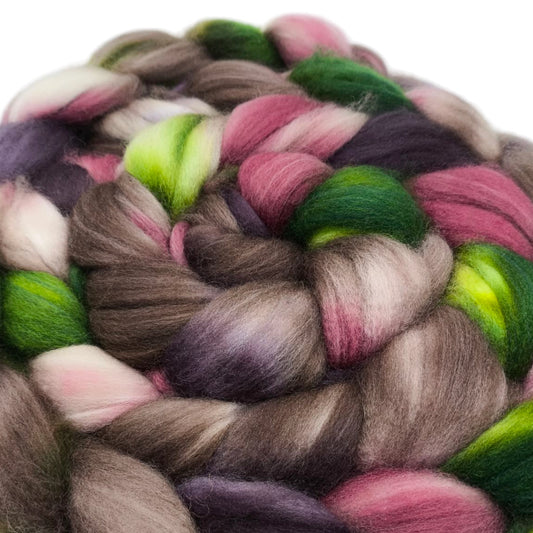 Kammzug Merino Nylon superwash 100g Strauchrosen