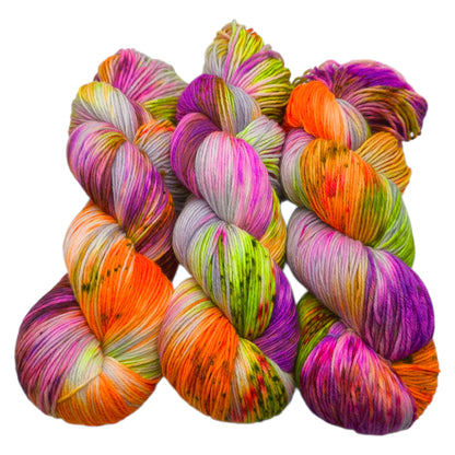 Merinosockenwolle 6fach, 150g Happy