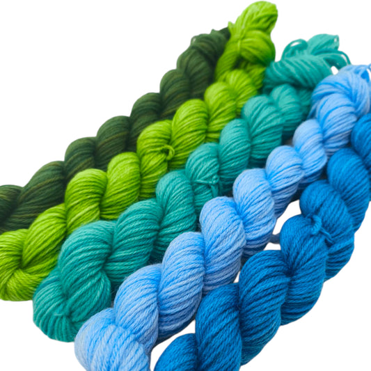 Strickset Merino High Twist Minis 5x20g Der Frühling kommt
